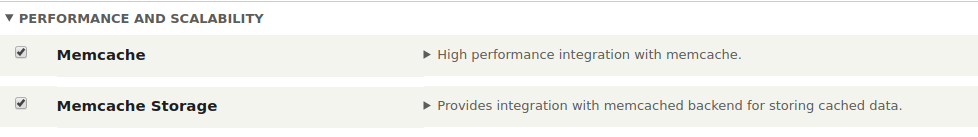 Memcache Enabled