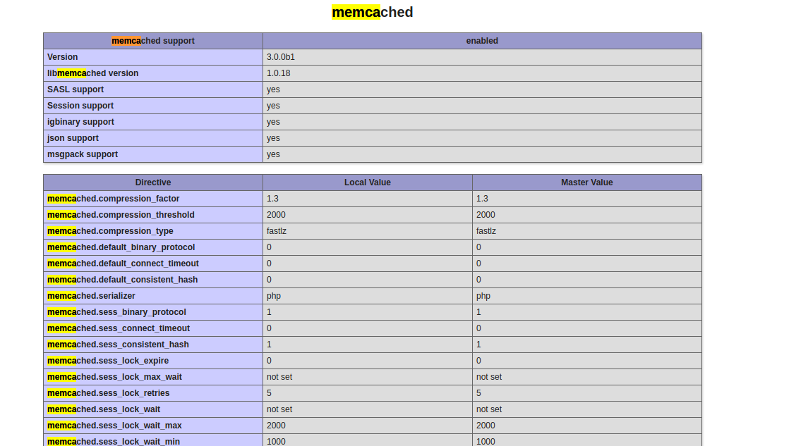 Memcache server