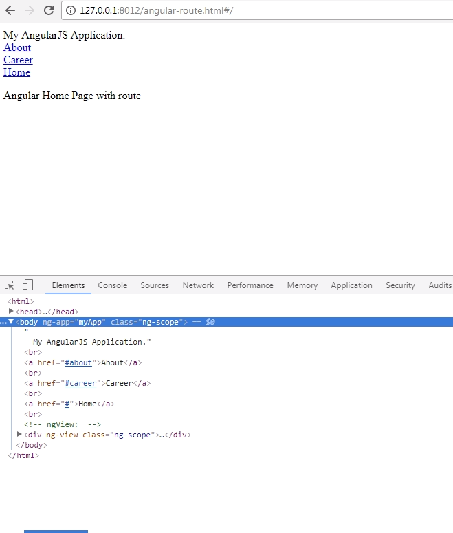 AngularJS route output2