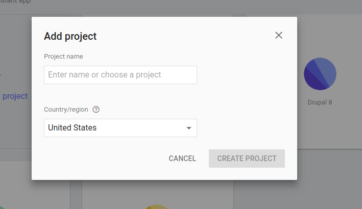 Add project on Google Assistant