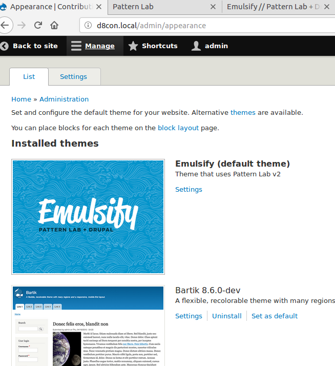 Emulsify theme