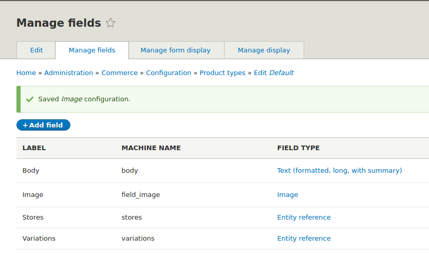 New Image Field in Product Type