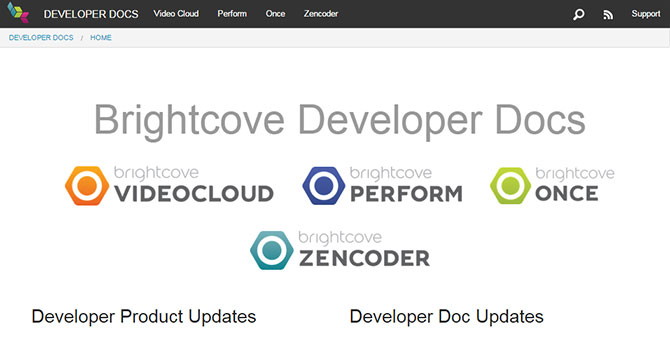 Brightclove developer doc portal using Drupal