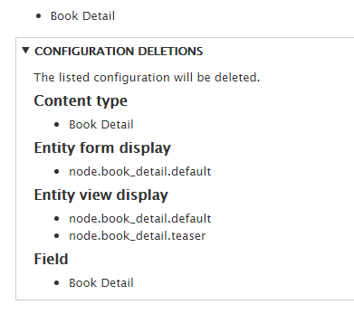 Custom content type configuration files
