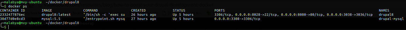 Docker ps