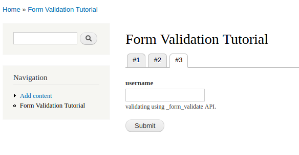 form validation tutorial 3