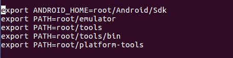 if you have a .bash_profile file in your root directory add your SDK path